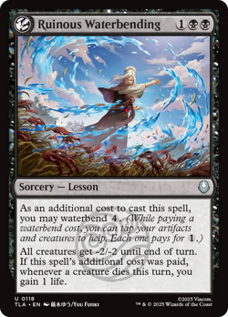 Ruinous Waterbending #118 NM FOIL Avatar: The Last Airbender TLA Magic MTG - Image 1
