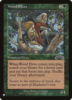 Wood Elves #130 | Near Mint | The List Magic MTG - Image 1