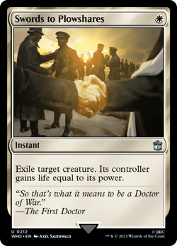 Swords to Plowshares #212 | Near Mint | Doctor Who Magic MTG - Image 1