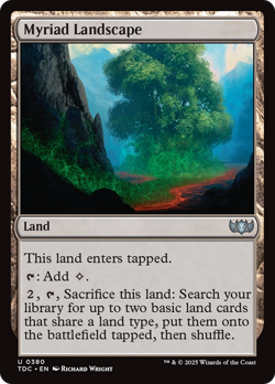 Myriad Landscape #380 | Near Mint | Tarkir Dragonstorm Commander TDC Magic MTG - Image 1