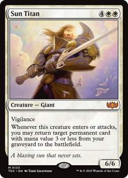 Sun Titan #133 | Near Mint | Tarkir Dragonstorm Commander TDC Magic MTG - Image 1