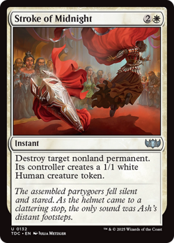 Stroke of Midnight #132 | Near Mint | Tarkir Dragonstorm Commander TDC Magic MTG - Image 1