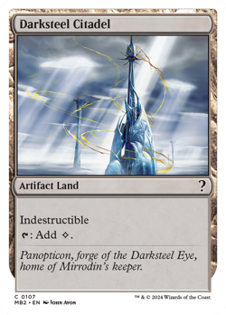 Darksteel Citadel (White Border) #107 | NM | Mystery Booster 2 MB2 | Magic MTG - Image 1