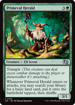 Primeval Herald #702 | Near Mint | Foundations Jumpstart Magic MTG - Image 1