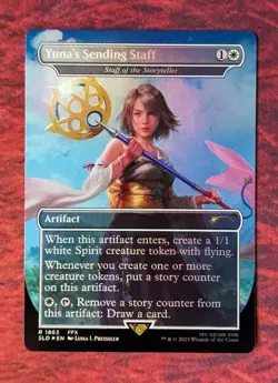 Yuna's Sending Staff #1863 | Near Mint FOIL | Secret Lair Drop Magic MTG - Image 1