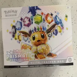 Pokemon S&V Prismatic Evolutions Elite Trainer Box ETB Factory Sealed With Case - Image 4