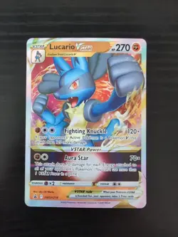 2022 Pokemon Lucario VSTAR SWSH214 Sword & Shield Promo Cards Holo - Image 1