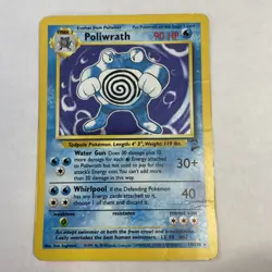 Pokemon TCG Poliwrath Base Set 2 15/130 Holo Unlimited Holo Rare Card - Image 1