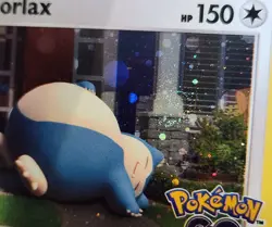 SWIRL Snorlax 055/078 Pokemon GO Stamped Cosmos Holo Rare Pokemon 2022 NM - Image 3