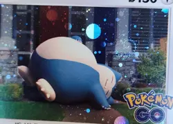 SWIRL Snorlax 055/078 Pokemon GO Stamped Cosmos Holo Rare Pokemon 2022 NM - Image 4