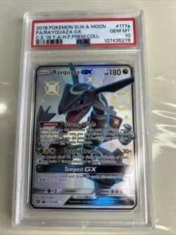 FA/Rayquaza GX 2018 Pokemon Sun & Moon C.S. '19 Y.A-H.F.PREM.COLL PSA 10 (CBR) - Image 3