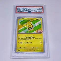 2024 Pokemon Indonesia IDN Promo PIKACHU Batik #101/SV-P Journey Stamp PSA 10!! - Image 1