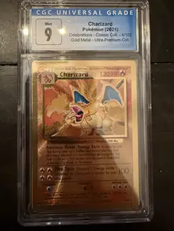 2021 POKEMON CELEBRATIONS METAL #4 CHARIZARD CGC 9 - Image 3