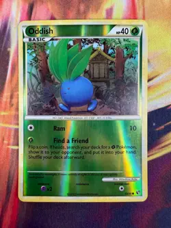 Oddish 60/90 NM Reverse Holo HGSS Undaunted 2010 Pokemon TCG - Image 1