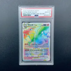 Pokemon Glurak VSTAR BRS 174 PSA 10 Charizard Brilliant Stars Strahlende Sterne - Image 1