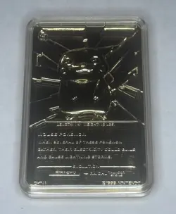 Nintendo 1999 Vintage 23K Gold-Plated Pokemon TCG Pikachu Mint Condition - Image 4