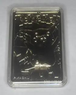Nintendo 1999 Vintage 23K Gold-Plated Pokemon TCG Pikachu Mint Condition - Image 5