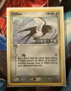 Pokemon TCG Taillow 80/107 EX Deoxys Stamped Reverse Holo Common MP - Image 2