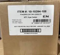 POKEMON DAY 2026 COLLECTION 6-BOX CASE FACTORY SEALED SHIPS NOW - Image 1
