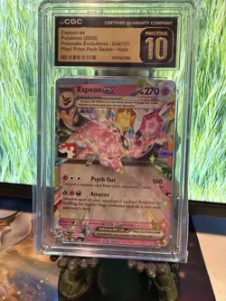 Espeon ex 034/131 Prize Pack Holo CGC 10 POKEMON LEAGUE STAMPED - Image 1
