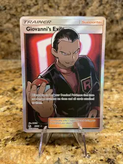 Giovanni's Exile 67/68 (Full Art) Ultra Rare Pokemon TCG Hidden Fates - Image 1