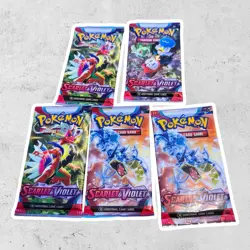 Pokemon TCG Scarlet & Violet Base Set Sealed Booster Pack Lot of 5 - Image 1