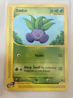 Pokemon Expedition Set COMMON Oddish 122/165 - Near Mint (NM) Condition - Image 1