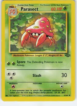 Parasect 41/64 Jungle Uncommon Unlimited MP Pokemon - Image 1