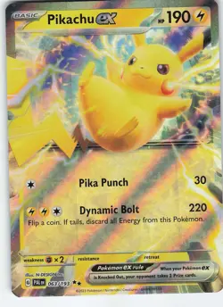 Pikachu ex 063/193 Double Rare Holo SV02: Paldea Evolved NM Pokemon - Image 1