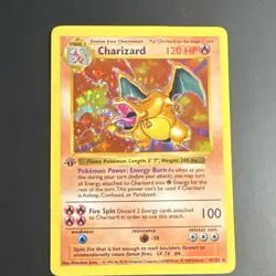 Pokemon TCG HOLY GRAIL 1ST EDITION BASE SET SHADOWLESS CHARIZARD 4/102 - Image 1