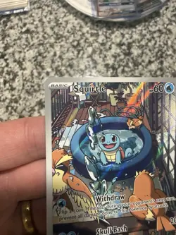 Pokemon TCG Squirtle 148/142 Stellar Crown Illustration Rare IR Alternative Art - Image 2