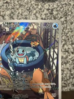 Pokemon TCG Squirtle 148/142 Stellar Crown Illustration Rare IR Alternative Art - Image 3