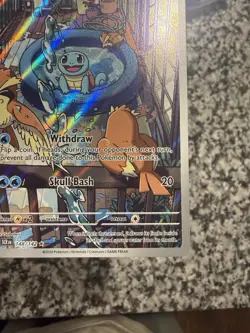 Pokemon TCG Squirtle 148/142 Stellar Crown Illustration Rare IR Alternative Art - Image 4
