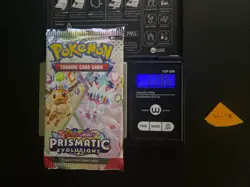 GOD PACKU 22.06g VERY HEAVY Prismatic Evolutions Pokemon Sealed Booster Pack New - Image 1