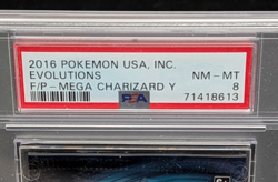 2016 Pokemon Evolutions Mega Charizard Y Foil Pack PSA 8 NM MT Sealed Booster - Image 3