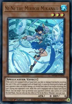 Ni-Ni The Mirror Mikanko - Ultra Rare 1st Edition MP24-EN294 - NM - YuGiOh - Image 1