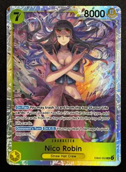 One Piece TCG Nico Robin ENGLISH EB03-055 HEROINES SR - Image 1