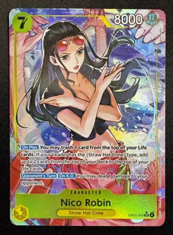 One Piece Nico Robin SR Alt Art AA EB03-055 Heroines edition English - Image 3