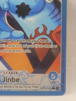 One Piece TCG Jinbei Leader Alt Art OP14-040 - Image 4