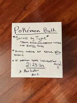 Pokemon Common/Uncommon - Sorted By Type - 21.73 Lbs of cards - Image 1