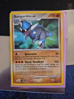 Pokemon TCG Rampardos Pop Series 6 Rare Card 5/17 CRIMP ERROR - Image 1