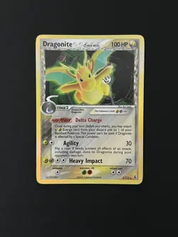 Pokemon TCG Dragonite Delta Species Holo Rare Card 2005 3/113 - Image 1