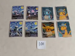 8 Pokemon x Van Gogh Black Star Promo ACG Art Card - read description - Image 1