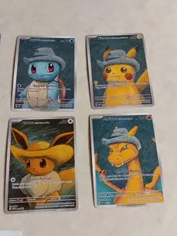 8 Pokemon x Van Gogh Black Star Promo ACG Art Card - read description - Image 3