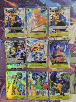 ONE PIECE TCG ST29 Egghead Promo Full Art Card Lot NAMI, ZORO, SANJI and more. - Image 1