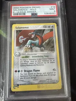 Pokemon Card 2004 PSA 9 SALAMENCE WINNER Stamped Holo Promo 19/97 RARE - Image 1