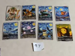 8 Pokemon x Van Gogh Black Star Promo ACG Art Card - read description - Image 1