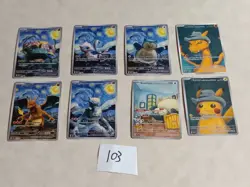 8 Pokemon x Van Gogh Black Star Promo ACG Art Card - read description - Image 1