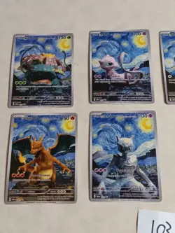 8 Pokemon x Van Gogh Black Star Promo ACG Art Card - read description - Image 2