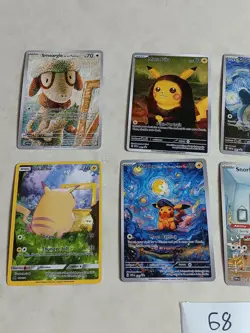 8 Pokemon x Van Gogh Black Star Promo ACG Art Card - read description - Image 2